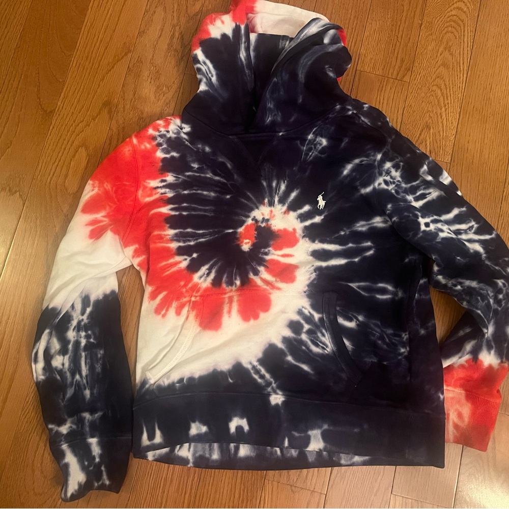 Polo Ralph Lauren boys tie dye hoodie size Medium
